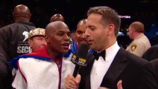 Mayweather vs Marquez Mayweather Post Fight Interview HBO Boxing [upl. by Neumark]