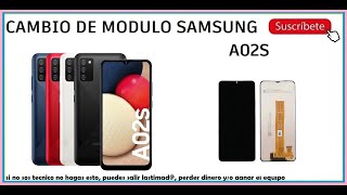 🤪 Cambio de Modulo Samsung A02s 👉 sanmar 👈 Como desmontar y cambiar la pantalla del A02 A025 [upl. by Colombi]