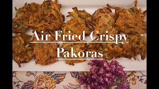 Air Fried Crispy Pakora  Vegetarian Fritter Recipe  Ninja Foodi [upl. by Noraa]