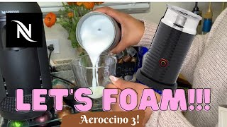 How To Foam Milk With Aeroccino 3 Make Coffee With Foam Tips amp Tricks  Easy Foamed Latte Recipe [upl. by Haidebez22]