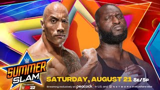 FULL MATCH  The Rock vs Omos WWE SummerSlam 2024 [upl. by Acinorej602]