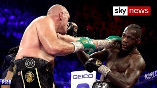 Tyson Fury beats Deontay Wilder in heavyweight rematch [upl. by Hannavahs]