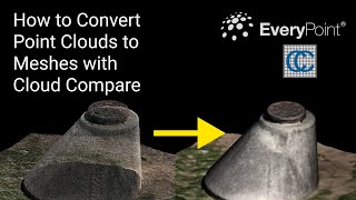 How to Turn a Point Cloud to a Mesh Using CloudCompare [upl. by Susi]