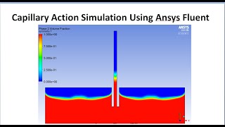 Capillary Action Simulation Using Ansys Fluent [upl. by Leidba]