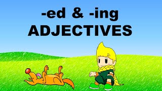 PARTICIPLE ADJECTIVES  ED and ING Adjectives [upl. by Anippesuig]