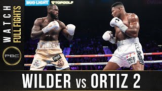 Wilder vs Ortiz 2 FULL FIGHT November 23 2019 [upl. by Assilav]