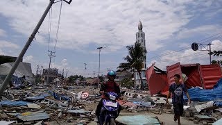 Earthquake tsunami amp aftermath Palu Indonesia  BBC News  28th September 2018 [upl. by Ricardo]