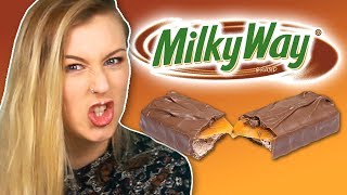 Irish People Try American Milky Way Chocolate [upl. by Ellehcem834]