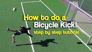 How to do a Bicycle Kick  Tutorial step by step [upl. by Helsie]