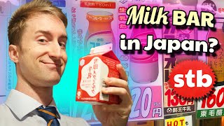 DRINKING at a quotJAPANESE MILK BARquot in TOKYO [upl. by Nhar]