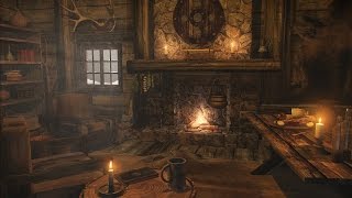 Fireplace Sounds with Howling Wind  2 Hours [upl. by Ball307]