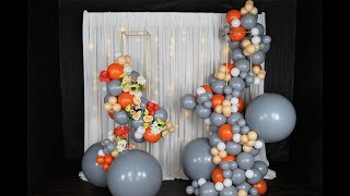 Balloon Garland DIY  How To  Tutorial  with Metal Columns [upl. by Ytsim]