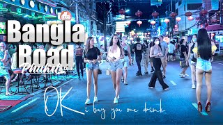 Bangla Road  March 18 2022  Patong Beach – Phuket 4K Full Tour [upl. by Persas]