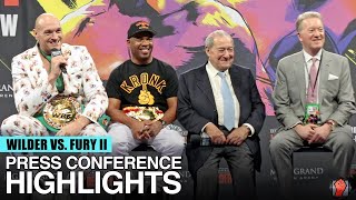 HIGHLIGHTS  DEONTAY WILDER VS TYSON FURY 2 POST FIGHT PRESS CONFERENCE [upl. by Malca]