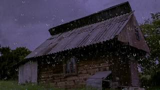 Relaxing Rain Sounds on a Tin Roof w Thunder for Sleep amp Relaxation  10 Hours Natural White Noise [upl. by Slein]