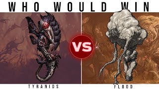 TYRANIDS 40k vs THE FLOOD Halo  Who Would Win [upl. by Salocin]