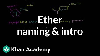 Ether naming and introduction  Organic chemistry  Khan Academy [upl. by Kantos]