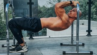 Full Body HOME WORKOUT with Parallettes  Frank Medrano [upl. by Idelle]