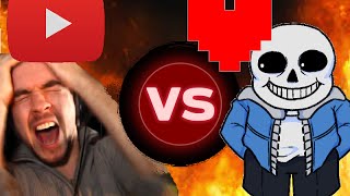 Youtubers React To Beating Sans [upl. by Creighton]