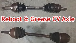 How To Reboot amp Grease The Inner amp Outer CV Constant Velocity Axle [upl. by Shaya]