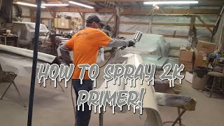 How to Spray 2K High Build Primer  Sketchys Garage [upl. by Sunil894]