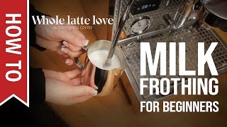 How To Milk Frothing for Beginners 5 Tips [upl. by Llednyl599]