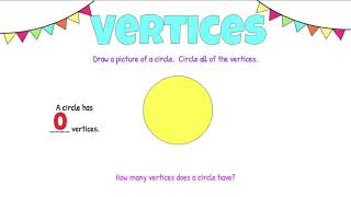 Vertices and Sides 2D Shapes [upl. by Ketchum]