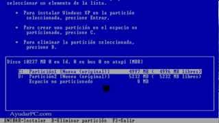 Instalar Windows XP paso a paso desde cero [upl. by Vernita]