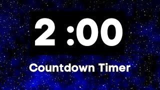 2 Minute Timer  Countdown Timer with Alarm  Classroom Timer [upl. by Litnahc89]