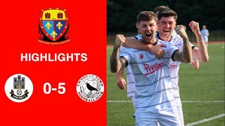 Caerleon 05 Cwmbrân Town  Gwent FA Senior cup  Quarter final highlights [upl. by Anitsirk]