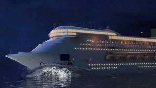 Costa Concordia Cruise Ship disaster Animation shows how the accident happened [upl. by Alessig]