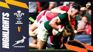 HIGHLIGHTS  Wales v South Africa  Summer Nations Series [upl. by Lupita]