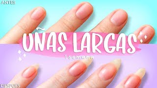 COMO HACER CRECER LAS UÑAS EN 1 SEMANA ❤️UÑAS LARGAS Y FUERTES [upl. by Wobniar]