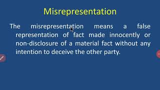 Misrepresentation [upl. by Hayne]