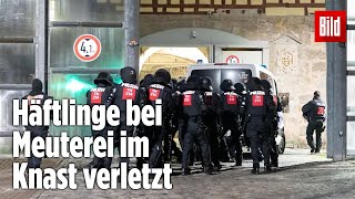 Gefängnismeuterei Polizei stürmt Knast in Thüringen  JVA Untermaßfeld [upl. by Steere245]