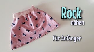 Rock Nähanleitung  Für Anfänger  OHNE Schnittmuster  Nähtinchen [upl. by Elisabeth581]