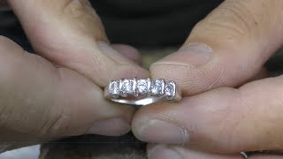 How to make a five stone crossbar ring [upl. by Blain705]